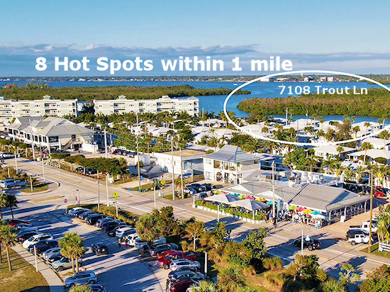 Waterfront restaurants and bars, Manasota Key Florida